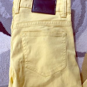 Men’s victorious yellow slim straight jeans 30x32